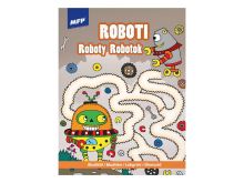 Labyrint s omalovánkami Roboti