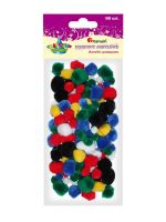 bambulky chlupaté, mix, klasické 68ks