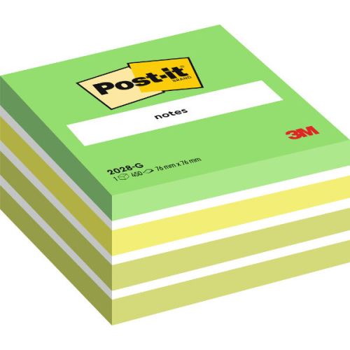 Blok samolepící 2028G/4bar. 3x 76mmx76mm