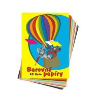 Barevné složky papírů - 20 listů