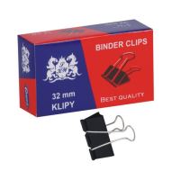 Klipy kovové 32 mm - binder