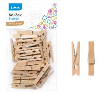 Kolíčky přírodní 4,5cm / 25ks