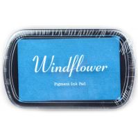 polštářek razítkovací Windflower světle modrá 10x6cm