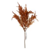 dekorace - oranžová tráva - 32cm